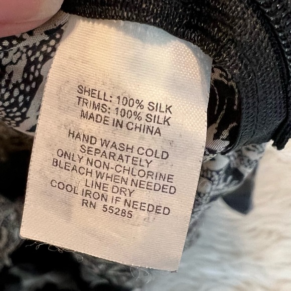 Express 100% Silk Tunic Mini Dress Kimono Sleeves Floral Size Small - Picture 5 of 10